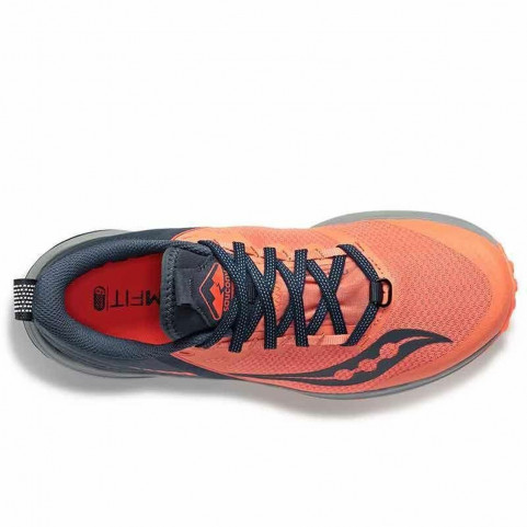 Running Shoes for Adults Saucony Trail Xodus Ultra Lady Orange