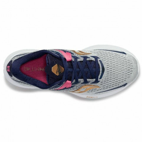 Running Shoes for Adults Saucony Ride 15 Lady Grey