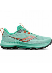 Running Shoes for Adults Saucony Peregrine 13 Green Lady