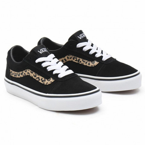 Children’s Casual Trainers Vans Ward Suede Black Leopard