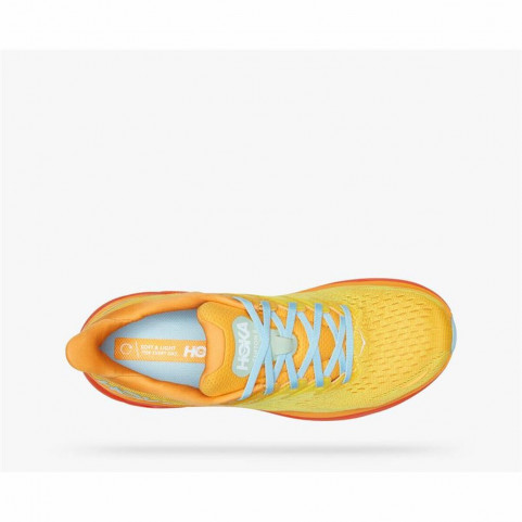 Running Shoes for Adults HOKA Clifton 8 Yellow