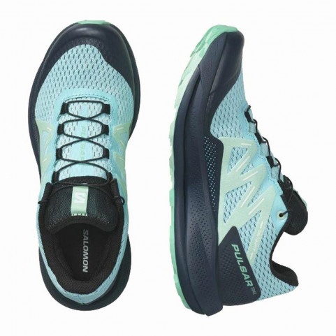 Sports Trainers for Women Salomon Pulsar Trail Moutain Aquamarine