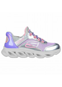 Sports Shoes for Kids Skechers Slip-ins Flex Glide Silver Lavendar