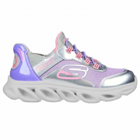 Sports Shoes for Kids Skechers Slip-ins Flex Glide Silver Lavendar