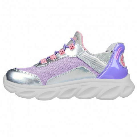 Sports Shoes for Kids Skechers Slip-ins Flex Glide Silver Lavendar