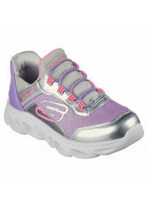 Sports Shoes for Kids Skechers Slip-ins Flex Glide Silver Lavendar