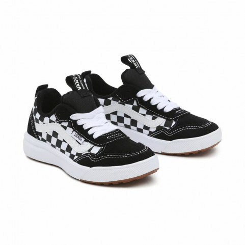 Children’s Casual Trainers Vans Range Exp Checkerboard White Black