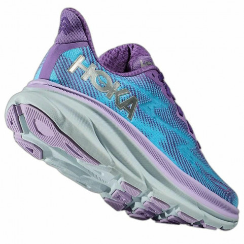 Running Shoes for Adults HOKA Clifton 9 Aquamarine Lady