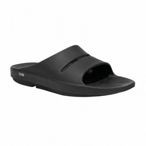 Men's Flip Flops OOfos Ooahh Black