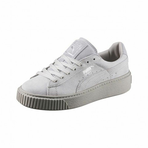 Sports Trainers for Women Puma Basket Platform Reset White