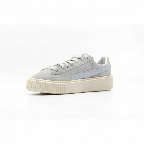 Sports Trainers for Women Puma Suede Platform Light grey