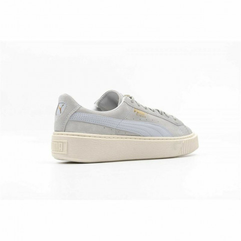 Sports Trainers for Women Puma Suede Platform Light grey