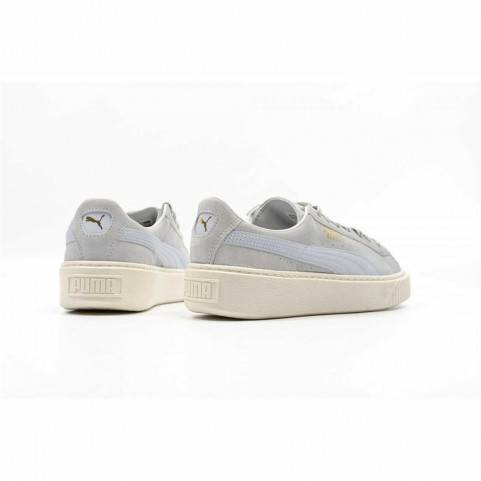 Sports Trainers for Women Puma Suede Platform Light grey