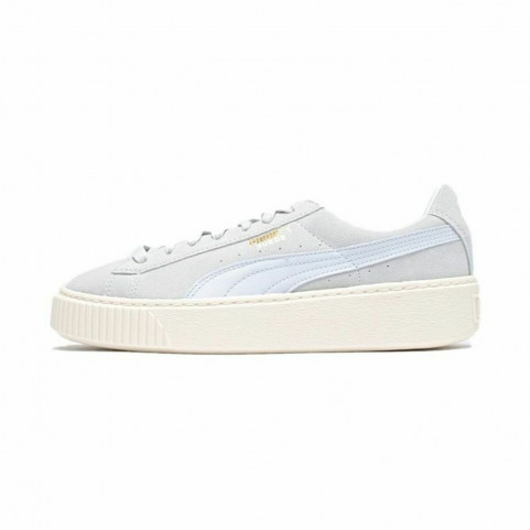 Sports Trainers for Women Puma Suede Platform Light grey