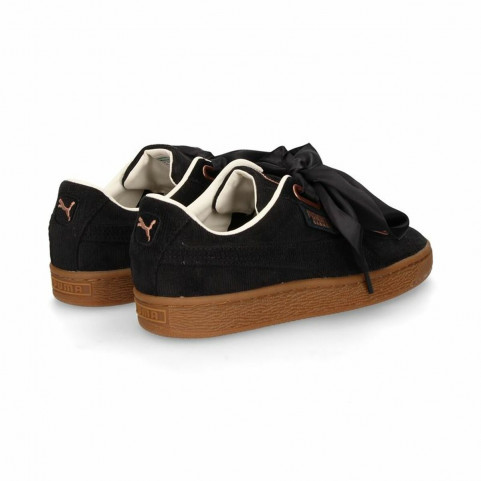 Sports Trainers for Women Puma  Basket Heart Corduroy Black