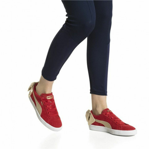 Women's casual trainers Puma Sportswear Suede Bow Varsity Red