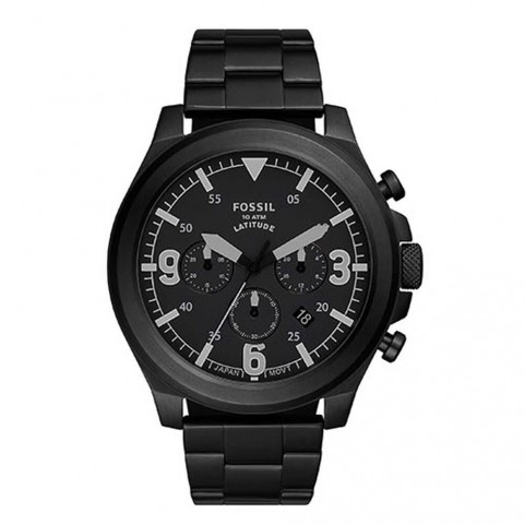 Men's Watch Fossil LATITUDE Black (Ø 50 mm)