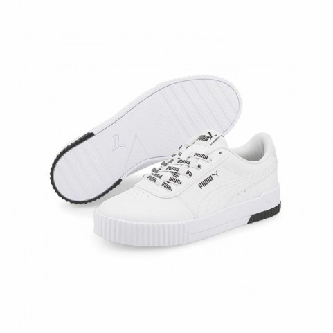 Sports Trainers for Women Puma Carina Logomania White