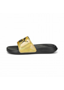 Women's Flip Flops Puma Popcat 20 Iridescent Golden Black