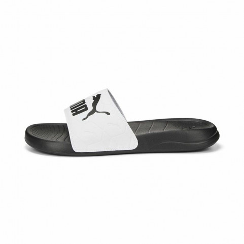 Men's Flip Flops Puma Popcat 20 Logo Power White Black