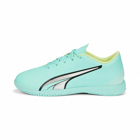 Children's Indoor Football Shoes Puma Ultra Play It Aquamarine