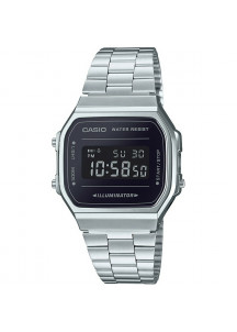 Men's Watch Casio A168WEM-1EF Black Silver (Ø 36 mm)