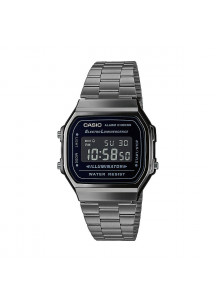 Men's Watch Casio A168WEGG-1BEF Black Silver (Ø 38 mm)