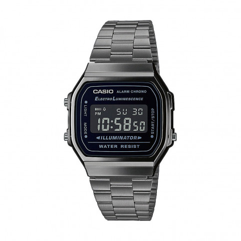 Men's Watch Casio A168WEGG-1BEF Black Silver (Ø 38 mm)