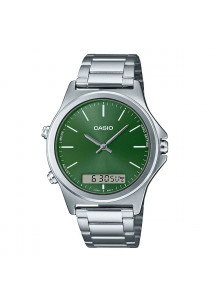 Men's Watch Casio Green Silver