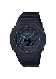 Men's Watch Casio G-Shock OAK - NEON BLUE INDEX Black (Ø 45 mm)