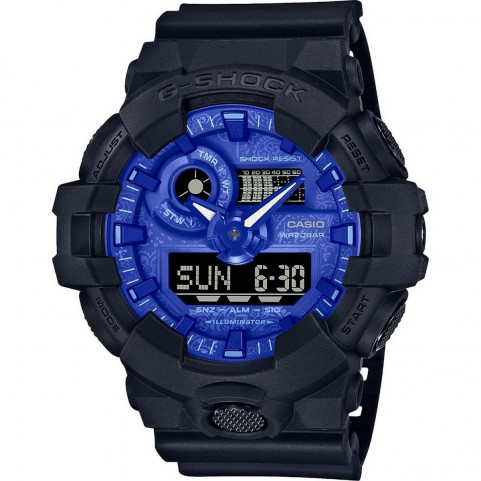 Men's Watch Casio G-Shock GA-700 Collection BLUE PAISLEY Serie (Ø 53 mm)