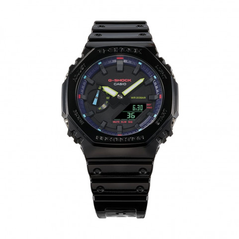 Men's Watch Casio G-Shock OAK COLLECTION VIRTUAL RAINBOW SERIE Black (Ø 45 mm)