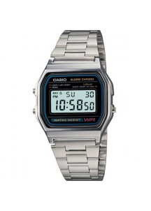 Men's Watch Casio A158 Black Silver (Ø 33 mm)