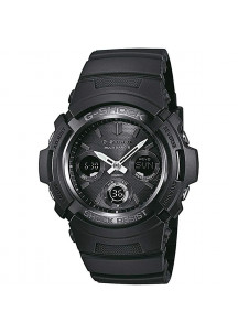 Men's Watch Casio G-Shock AWG-M100B-1AER Black (Ø 46 mm)