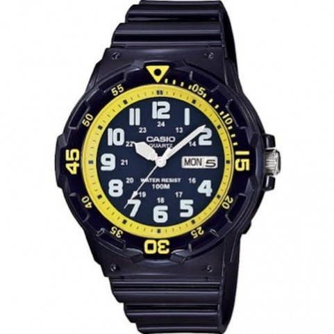 Men's Watch Casio MRW-200HC-2B Black Blue (Ø 50 mm)