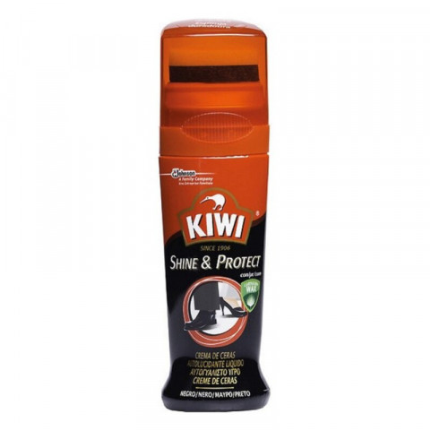 Shoe polish Shine  & Protect Kiwi Kiwi Shine Protect Black 75 ml