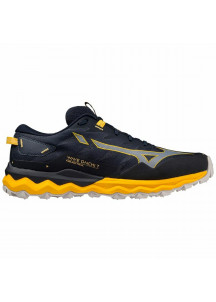 Running Shoes for Adults Mizuno Wave Daichi 7 Black Men