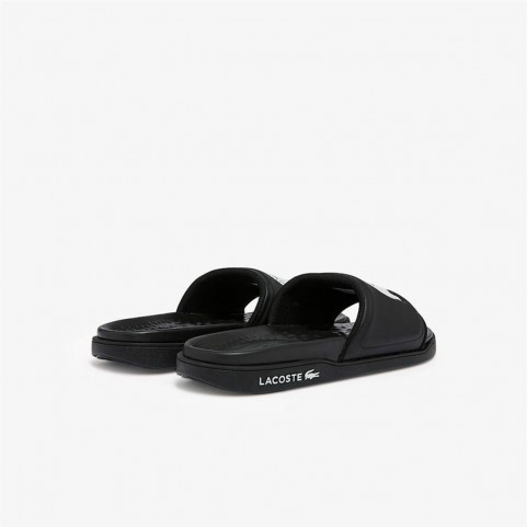 Women's Flip Flops Lacoste Croco Dualiste Synthetic Logo Strap Black