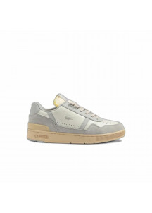 Men’s Casual Trainers Lacoste T-Clip Leather Tonal Grey