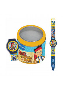 Infant's Watch Cartoon JAKE THE PIRATE - TIN BOX (Ø 33 mm)