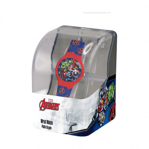 Infant's Watch Cartoon AVENGERS - PLASTIC BOX (Ø 32 mm)