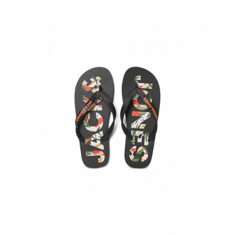 Men's Flip Flops Jack & Jones FWLOGO PALM PRINT 12230642 Black