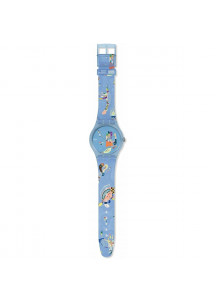 Men's Watch Swatch BLUE SKY, BY VASSILY KANDINSKY (Ø 41 mm)