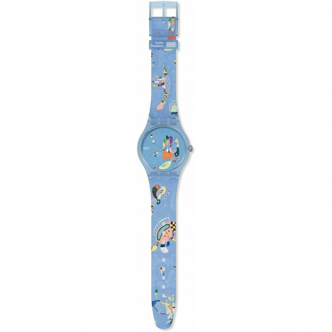 Men's Watch Swatch BLUE SKY, BY VASSILY KANDINSKY (Ø 41 mm)