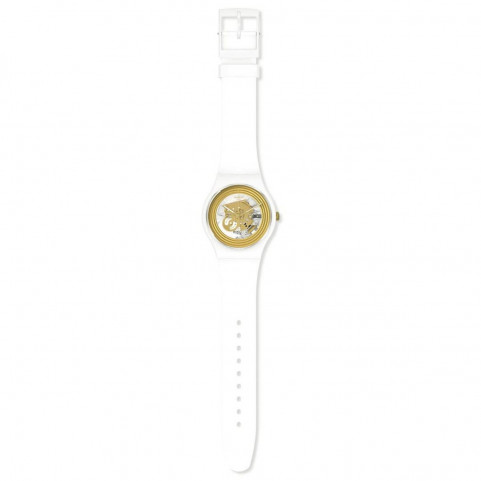 Ladies' Watch Swatch GOLDEN RINGS WHITE (Ø 41 mm)