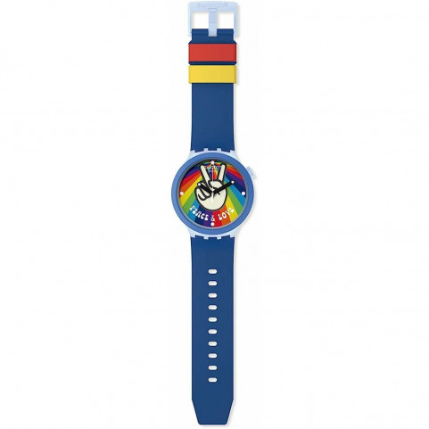 Men's Watch Swatch PEACE HAND LOVE (Ø 47 mm)