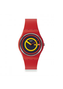 Men's Watch Swatch CONCENTRIC RED (Ø 34 mm)