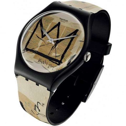 Men's Watch Swatch UNTITLED BY JEAN-MICHEL BASQUIAT (Ø 41 mm)