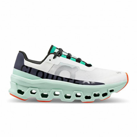 Running Shoes for Adults On Running Cloudmonster Aquamarine Lady