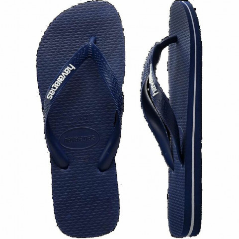 Men's Flip Flops Havaianas Logo Blue